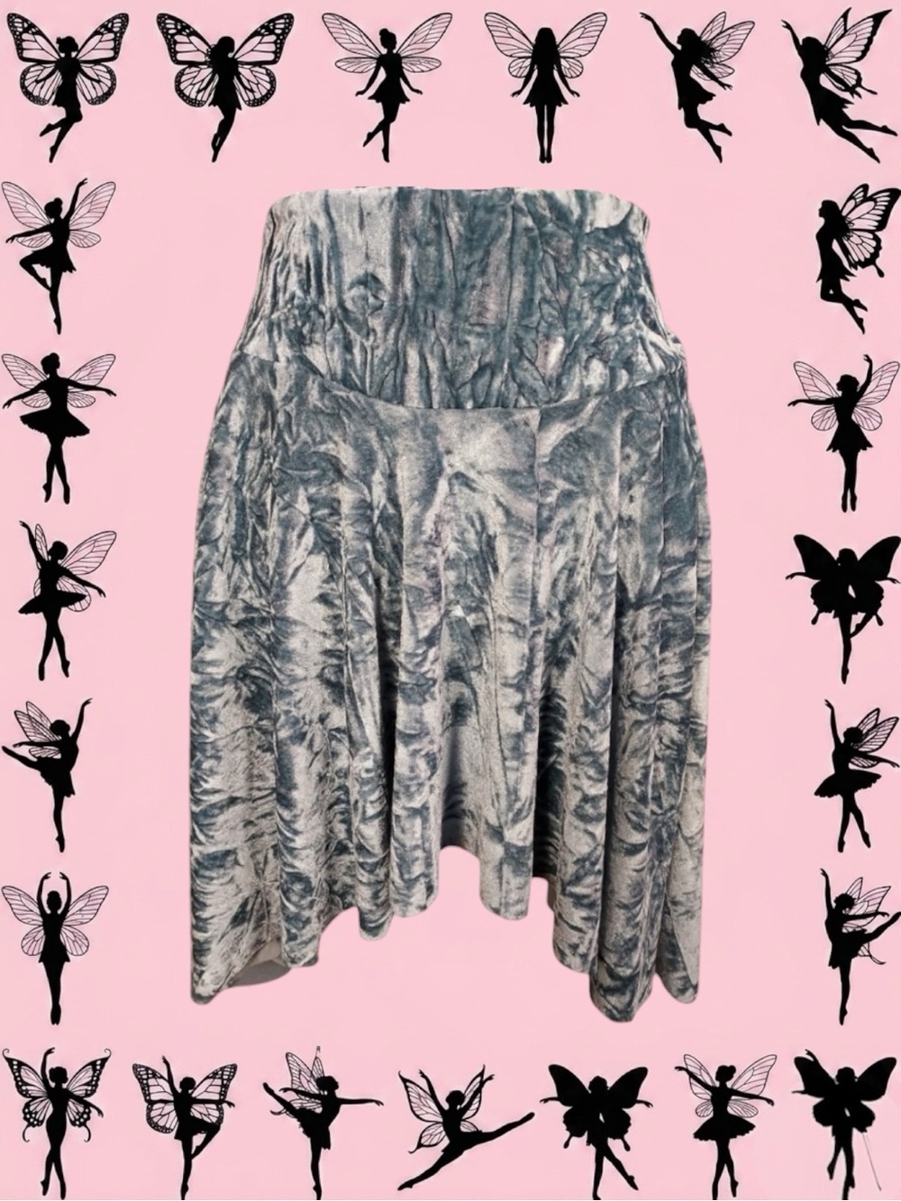 Urban Outfitters Silence + Noise Balletcore Fairycore Coquette Velvet Skirt M